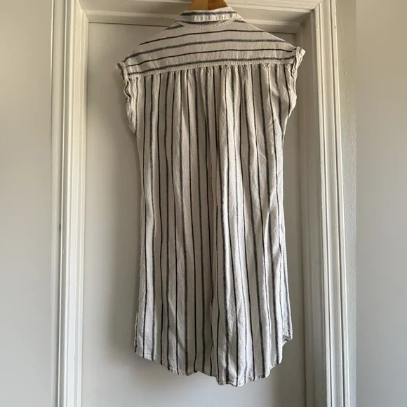 Old Navy Linen Blend Cuff Sleeve Women’s Dress Size Small - Picture 2 of 6
